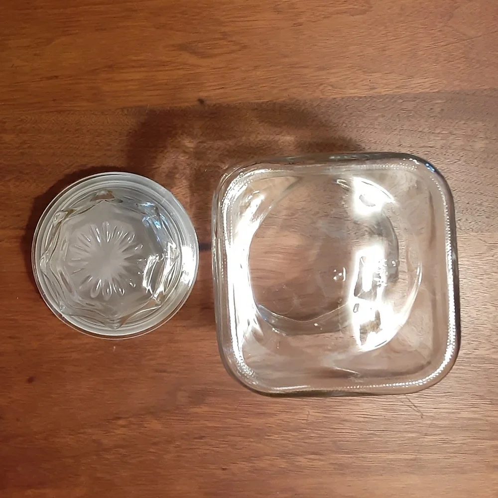 Anchor Hocking Vintage Square Apothecary Jar with Lid